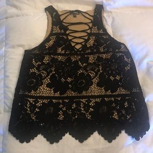 Black and Beige Express top